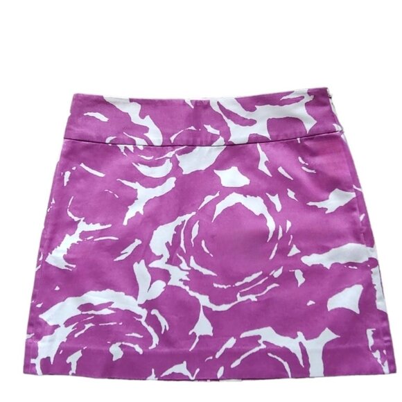 J. Crew Dresses & Skirts - J Crew Y2K vintage mauve abstract mini skirt 2
